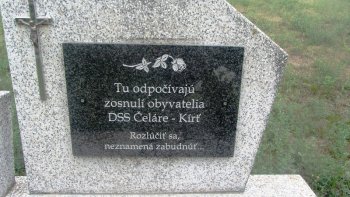 Úprava tabule na pomníku