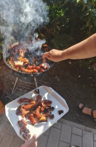 Letná grilovačka a prvé spoločné využitie nášho nového altánku